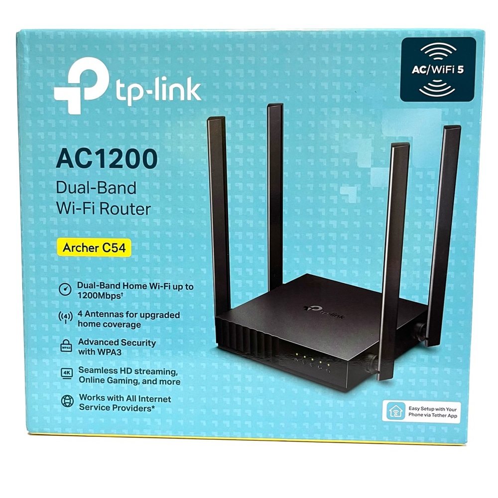 TP-Link AC1200 Dual Band Wifi Router Archer C54